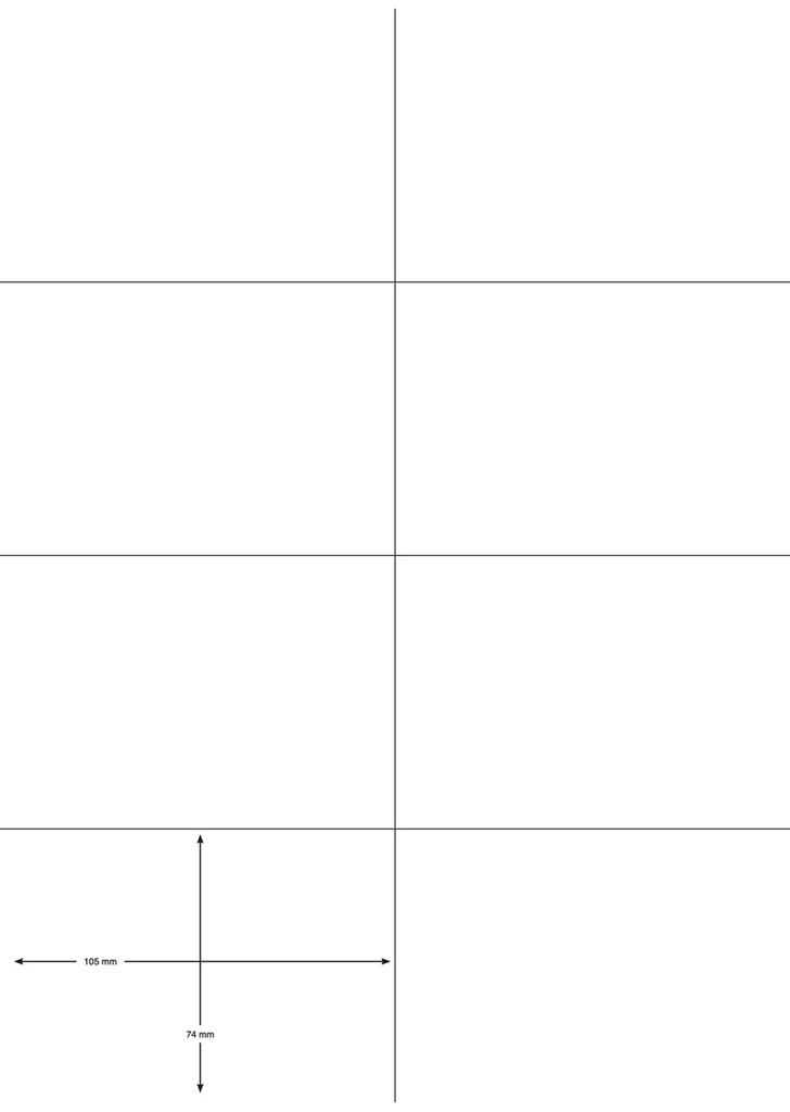 Etiketten Q-Connect 08 etik/bl 105x74mm wit rechte hoeken (100)