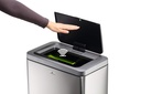 Afvalbak met sensor Durable No Touch Duo 2x20L zilver