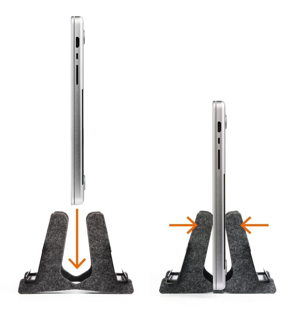 Laptop standaard Durable Vertical Effect houtskool