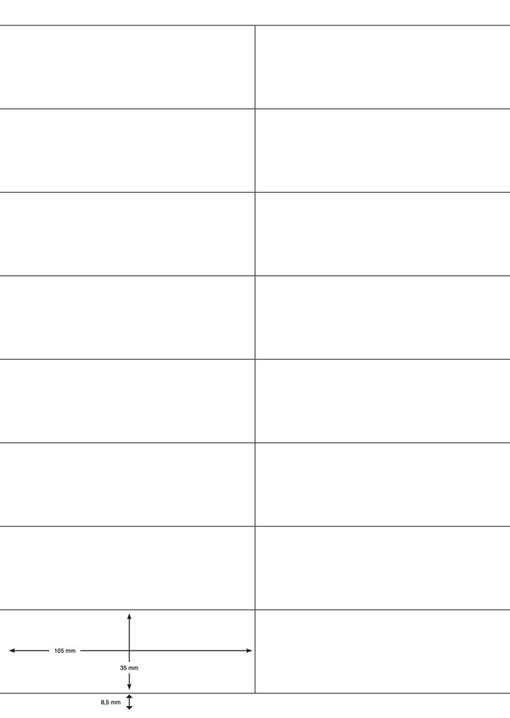 Etiketten Q-Connect 16 etik/bl 105x35mm wit rechte hoeken (100)