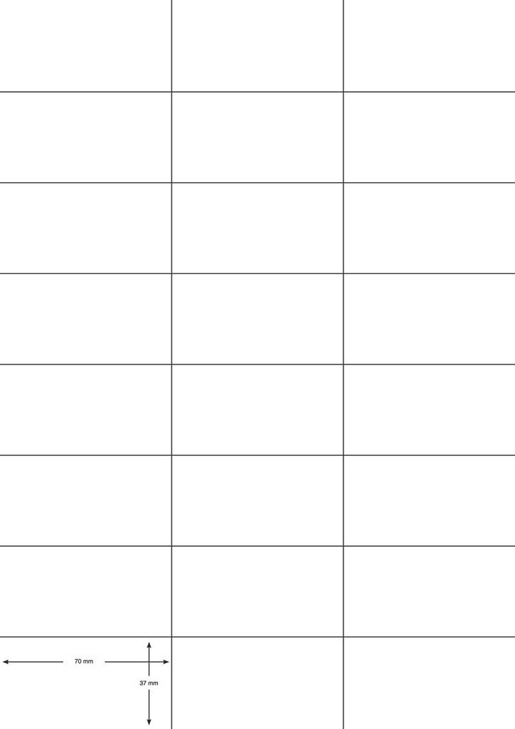 Etiketten Q-Connect 24 etik/bl 70x37mm wit rechte hoeken (100)