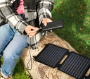 Opvouwbaar zonnepaneel Trust Zuny voor het opladen van smartphones en tablets 40W zwart