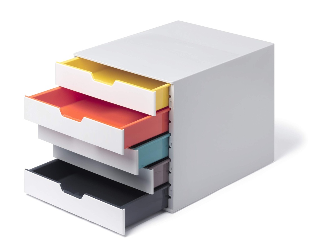 Ladenblok Durable Varicolor Mix 5 gesloten laden wit/assorti