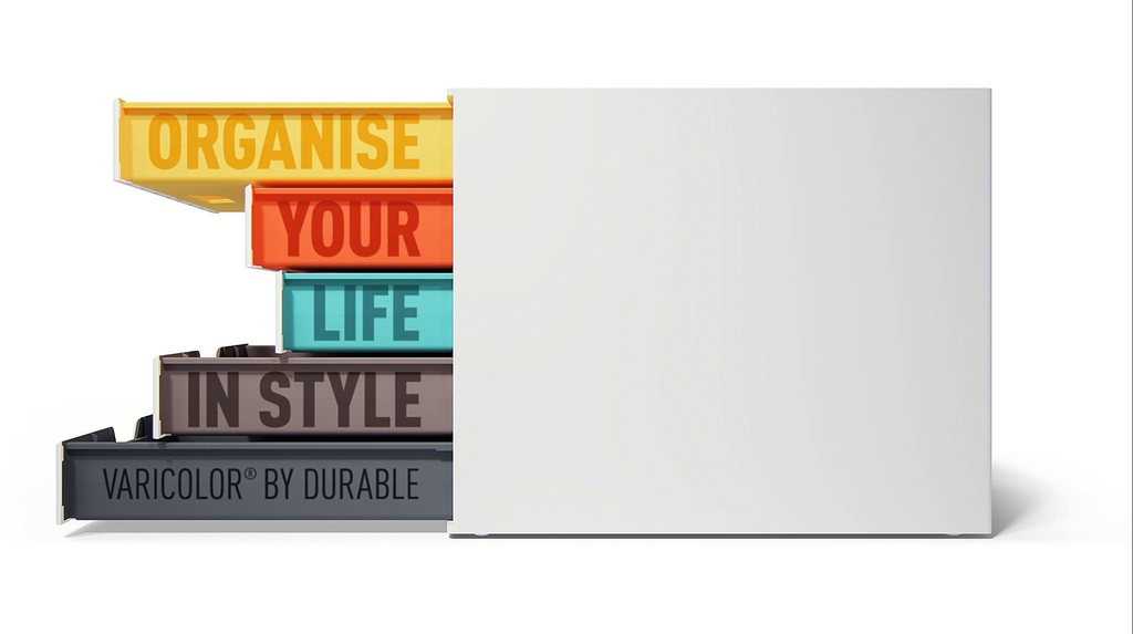 Ladenblok Durable Varicolor Mix 5 gesloten laden wit/assorti