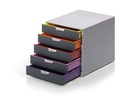 Ladenblok Durable Varicolor 5 gesloten laden grijs/assorti (760527)