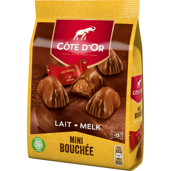 Chocolade Côte d'Or Mini Bouchée melk 1kg (100)