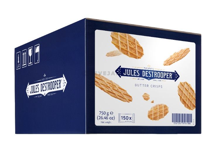 Koek Jules De Strooper mini natuurboterwafel 5gr (150)