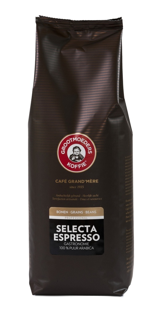 Koffie Grootmoeders Koffie Selecta Espresso Professional 1kg bonen foundation