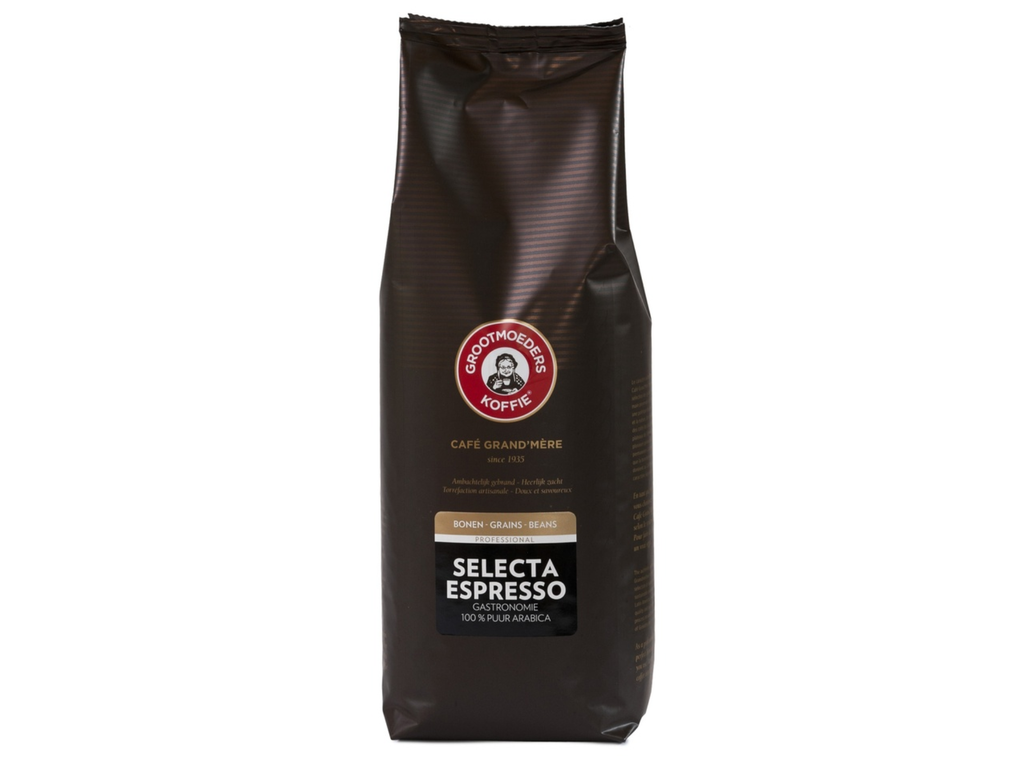 Koffie Grootmoeders Koffie Selecta Espresso Professional 1kg bonen foundation