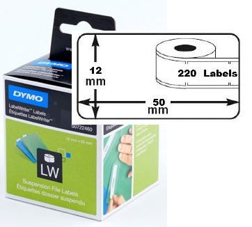 Dymo LW etiket hangmap 50x12mm (220) (99017)