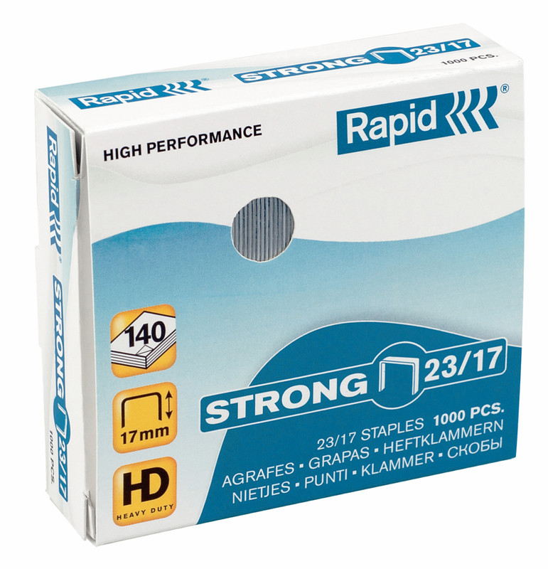 Nietjes Rapid High Performance Strong 23/17 gegalvaniseerd (1000)