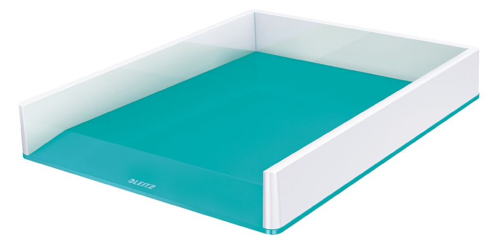 Brievenbak Leitz WOW Duo PS A4 wit/ijsblauw metallic (5361151)