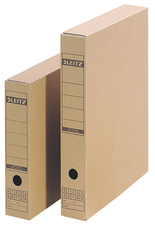 Archiefdoos Leitz met sluitstrook A3 70x325x435mm bruin