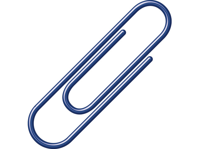 Paperclip Alco 26mm geplastificeerd blauw (100)