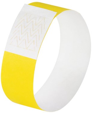 Evenementenbandjes Sigel Super Soft 255x25mm neon geel (120)