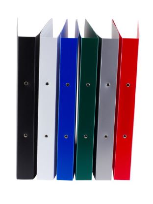 Ringmap Bronyl PP A4 2 ringen 25mm rug 35mm opaak assorti