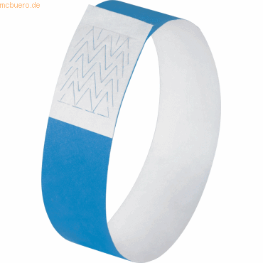 Evenementenbandjes Sigel Super Soft 255x25mm blauw (120)