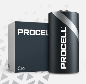 Batterij Duracell Industrial Plus Power C (10)