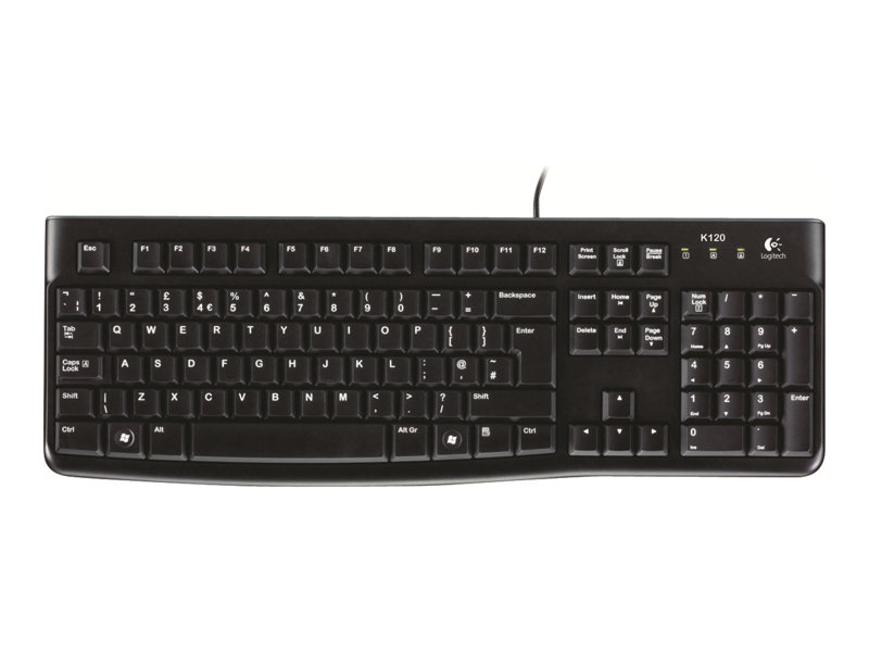 Toetsenbord Logitech K120 met draad AZERTY zwart