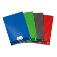 Schrift Aurora Mano A4 comm geruit met blauwe marge 120 blad 90gr