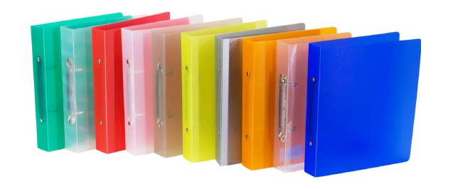 Ringmap Bronyl PP A5 2 ringen 25mm rug 35mm transparant wit