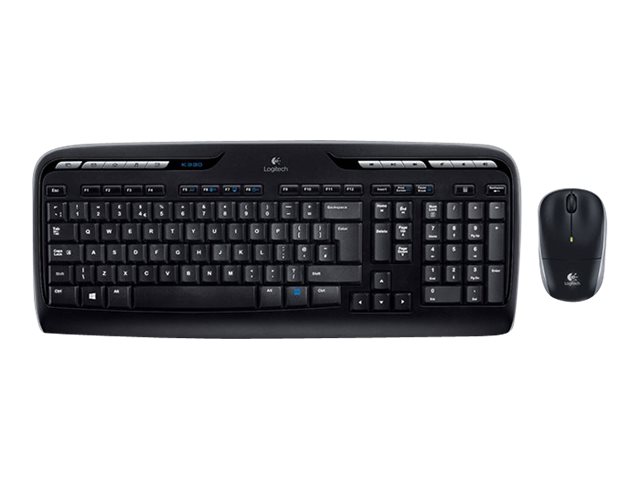 Deskset draadloos Logitech MK330 toetsenbord en muis AZERTY zwart