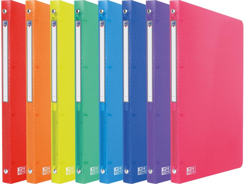 Ringmap Bronyl PP A4 2 O-ringen 20mm rug 25mm transparant assorti