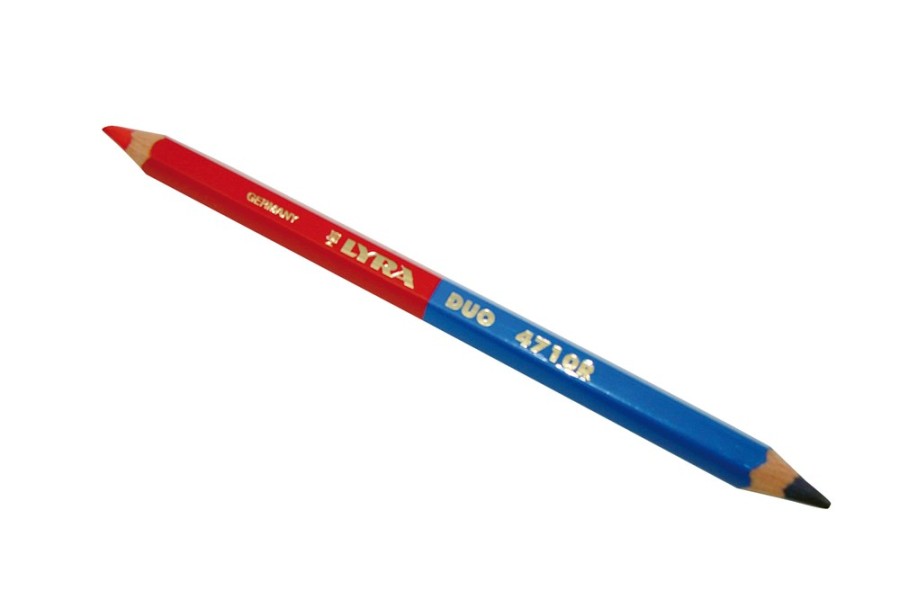 Potlood Lyra rood/blauw duo giant dik 4710R