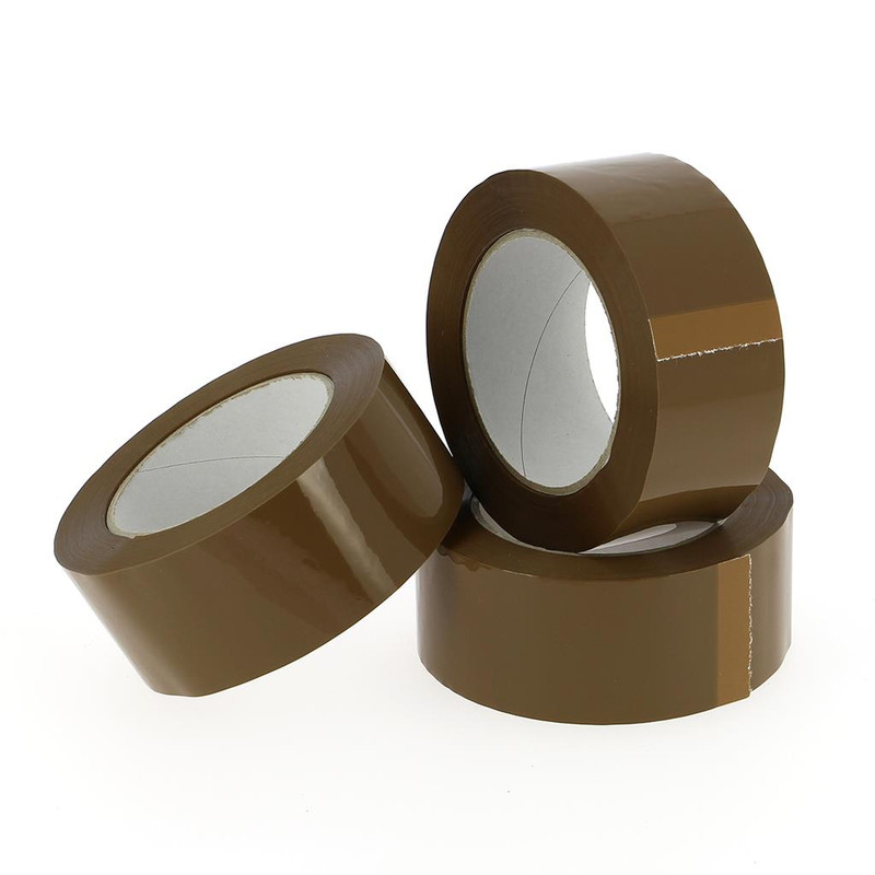 Tape PP acryl geruisloos 48mmx100m havana