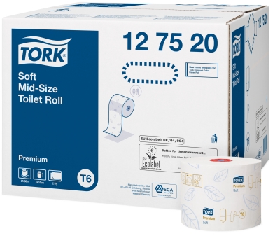 Toiletpapier Tork Soft Mid-Size T6 2-laags 90m (27)