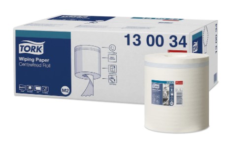 Poetsdoek Tork Centerfeed M2 1-laags 165m x 19.5cm wit (6)