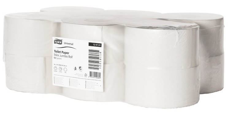 Toiletpapier Tork mini jumbo T2 2-laags (12)