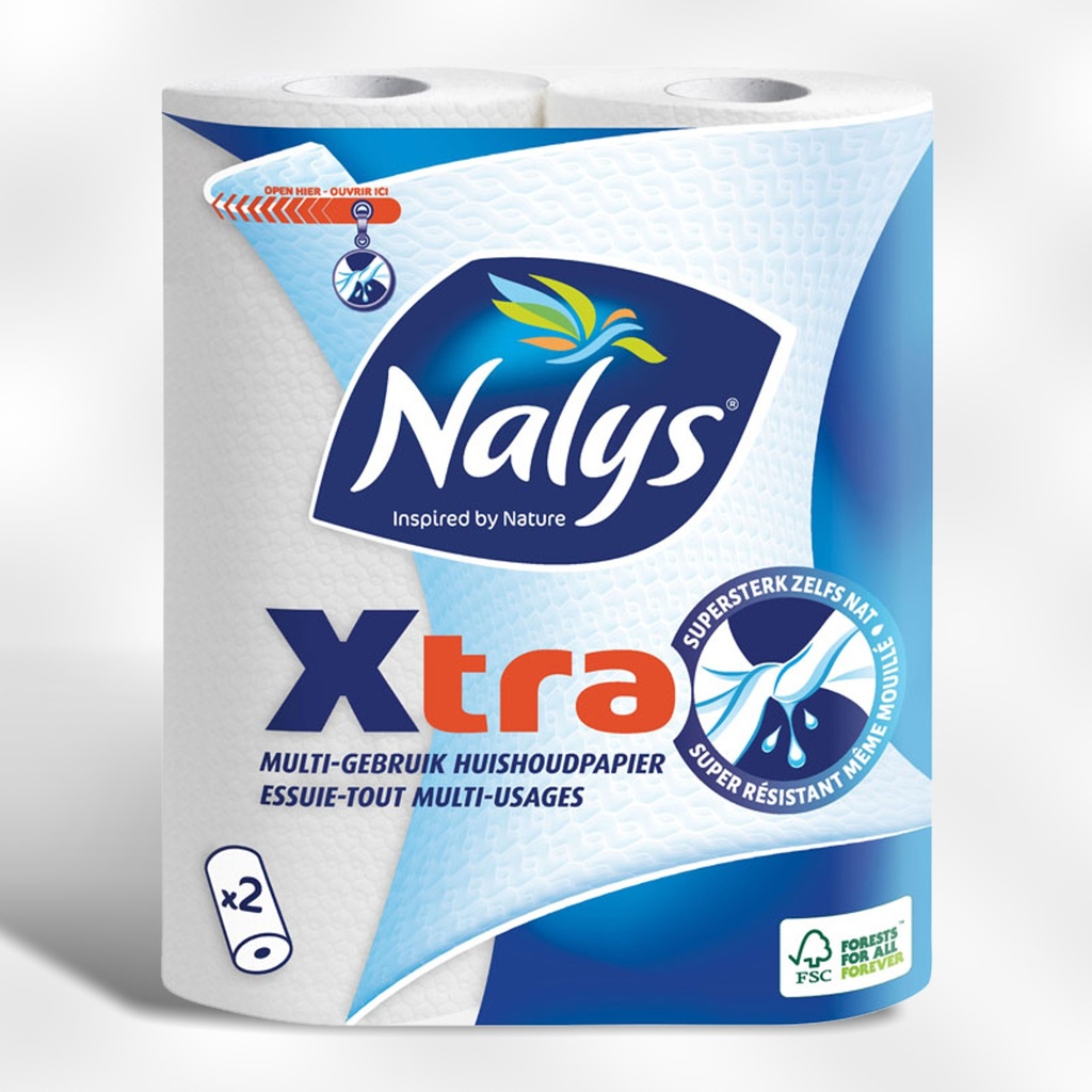 Keukenrol Nalys Xtra maestro 2-laags wit (2)