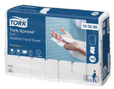 Handdoeken Tork Xpress Multifold Soft H2 2-laags 110vel (21) - FSC Mix Credit