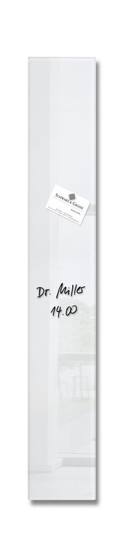 Magnetisch glasbord Sigel 12x78cm wit