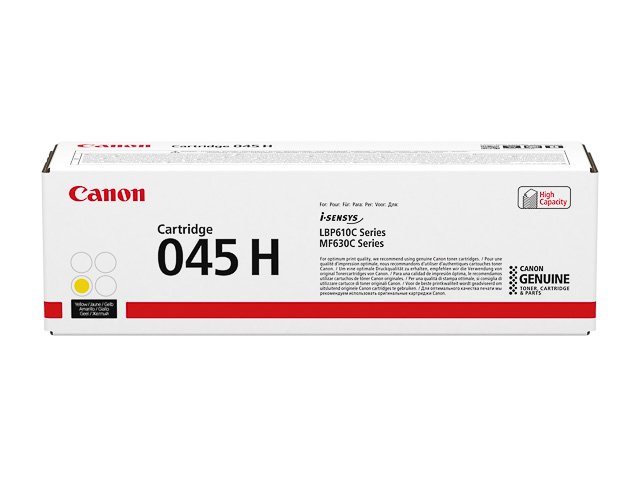 Toner Canon color laser 045 HC imageClass LBP612CDW 2.200 paginas Yellow