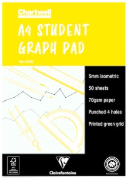 Isometrisch milimeterpapier Clairefontaine Goldgraph A4 70g