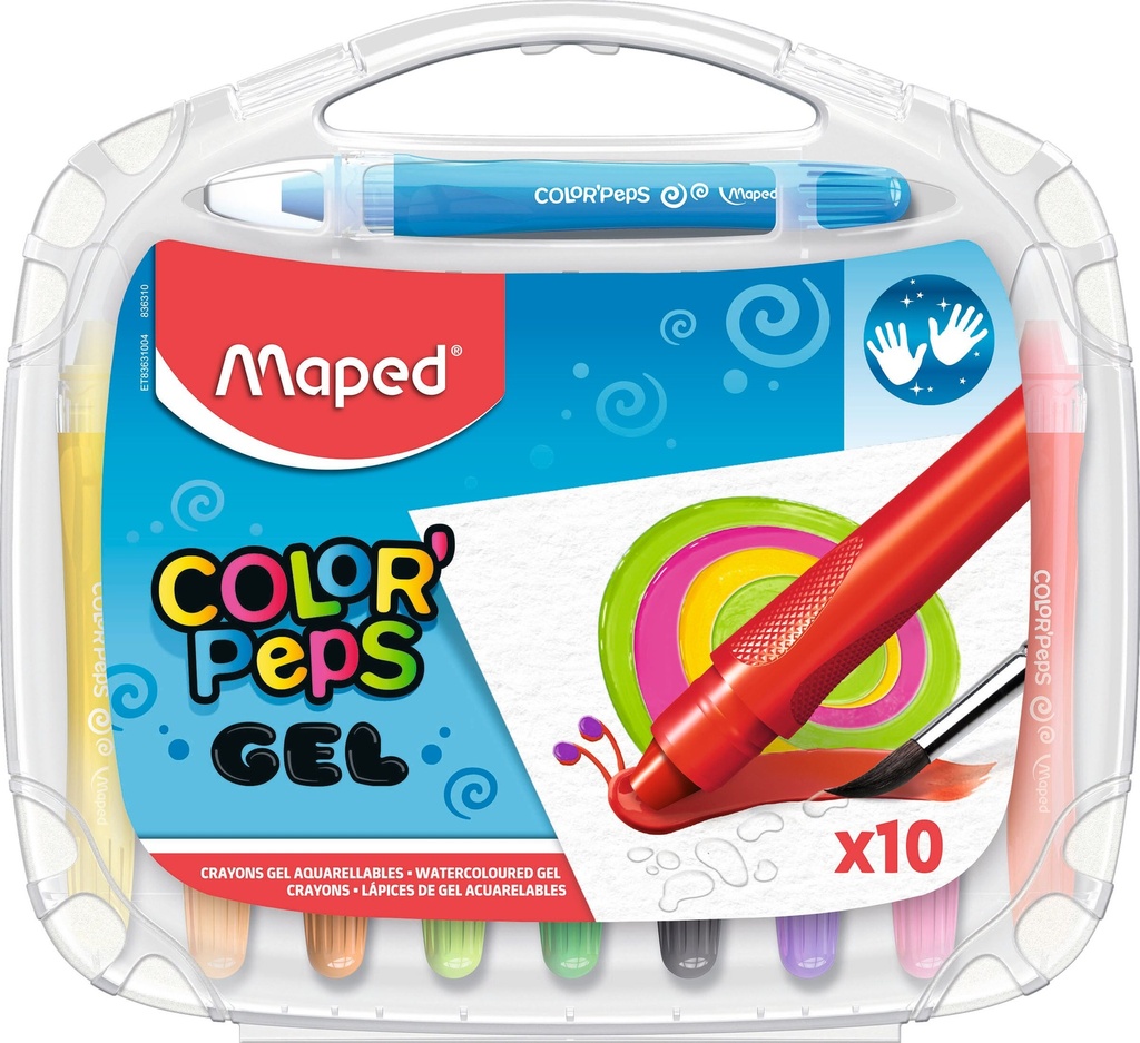 Gelstiften Box Color'peps Maped krijt gel assorti (10)