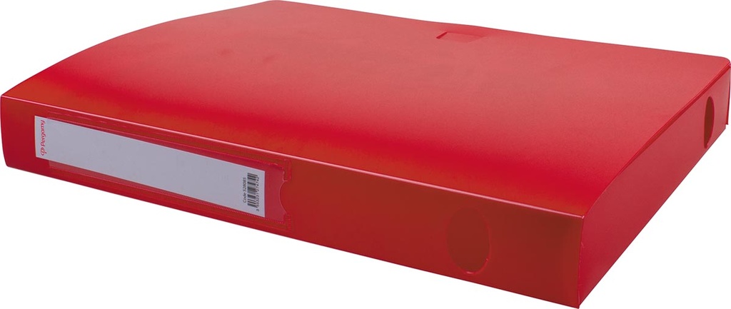 Elastobox Pergamy A4 PP 4cm rood