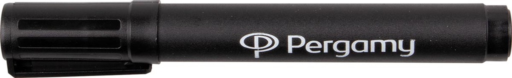 Permanente marker Pergamy ronde punt 1-3mm zwart