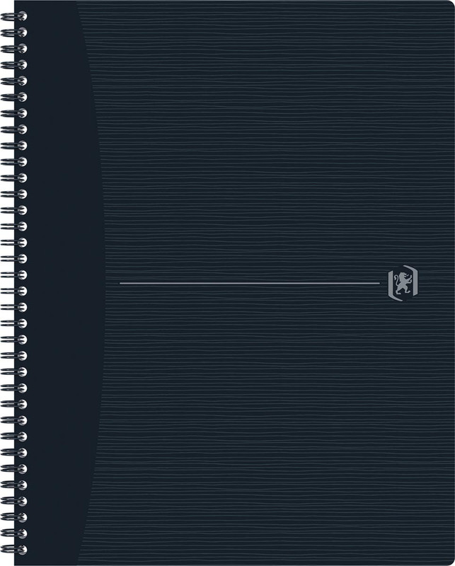 Spiraalschrift Oxford Origin A4+ gelijnd140blz zwart