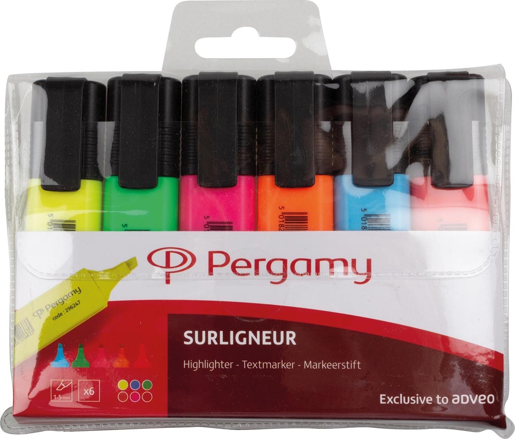 Markeerstift Pergamy assorti (6)