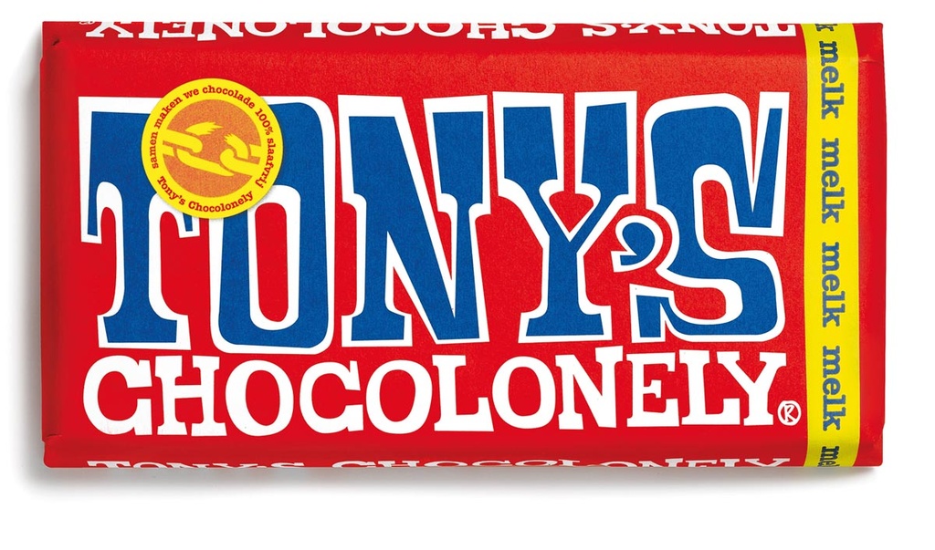 Chocoladereep Tony's 180g melk
