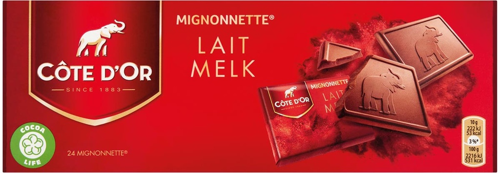 Chocolade Côte d'Or Mignonnettes melk 10gr (24)