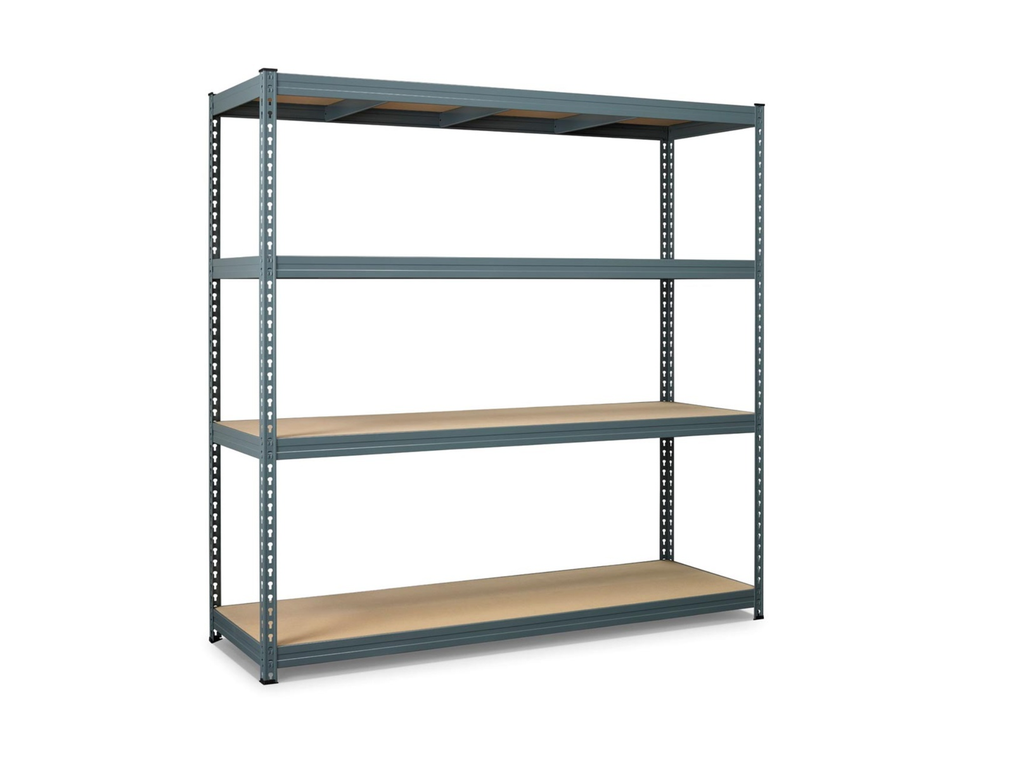 Rek Avasco Robus 400 180x180x60cm metaal met 4 legborden grijs