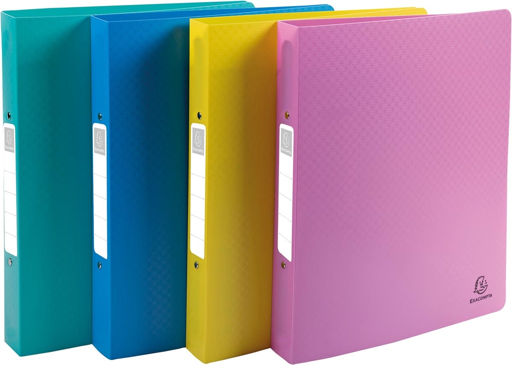 Ringmap Exacompta Forever Young PP A4 maxi 2 O ringen 30mm rug 40mm assorti