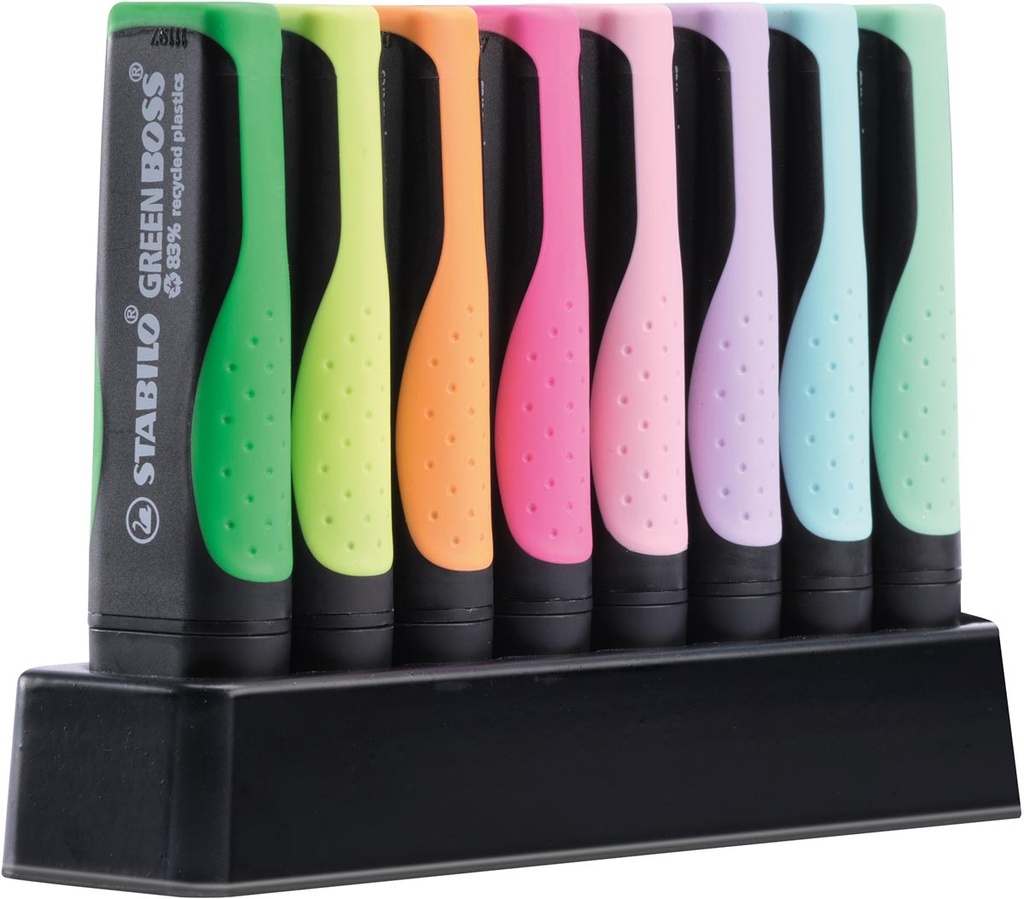 Markeerstift Stabilo Greenboss Pastel assorti (8)