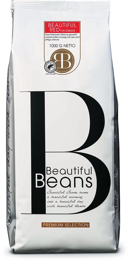 Gemalen koffie Beautiful Beans Red 1kg