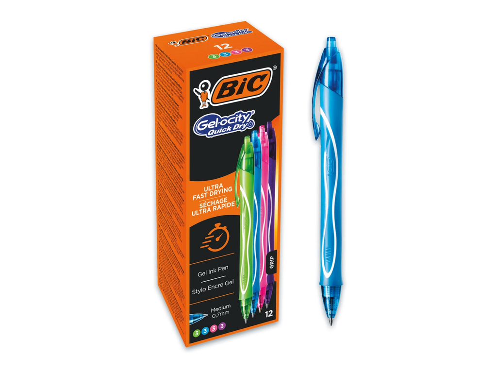 Gelroller Bic Gel-ocity assorti