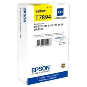 Cartridge Epson Inkjet T7894 WorkForce Pro WF-5110 4.000 pag. Yellow